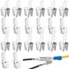 Wire connectors,Electrical Wire Connectors,Connector Block,Dual Male Piggyback Spade Connectors, 3 Way Electrical Female Male Spade Crimp Terminals view 1
