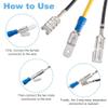 Wire connectors,Electrical Wire Connectors,Connector Block,Dual Male Piggyback Spade Connectors, 3 Way Electrical Female Male Spade Crimp Terminals view 2