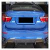 Carbon Fiber Car Rear Bumper Diffuser Lip Spoiler Compatible for BMW X6 E71 2008-2014 Racing Rear Diffuser Apron Protector FRP Black(Carbon with Hole) view 4