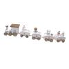 Christmas Decoration Train, Christmas Wooden Train Decorations, Centerpieces, Train Decoration Set for Indoor Festival, D view 1