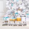 Christmas Decoration Train, Christmas Wooden Train Decorations, Centerpieces, Train Decoration Set for Indoor Festival, D view 2
