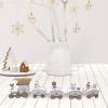 Christmas Decoration Train, Christmas Wooden Train Decorations, Centerpieces, Train Decoration Set for Indoor Festival, D view 3