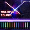 XIUCAI RGB Motion-Sensing Lightsaber, with 6-Axis Gyroscope, Metal Hilt, 12 Sounds 15 Colors, USB Rechargeable, Holiday & Birthday Gifts for Adults and Kids,Gray view 3
