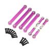 Compatible with 144001 144010 124016 124018 124007 124017 124019 124008 124007 124010 RC car Metal Upgrade Rod Parts(Purple) view 1