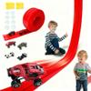 16 Ft Race Track Toys for Kids, Flexible Race Car Ramp Track with 4 Race Cars and 10 Suction Cups, Compatible with Hot Wheels and Diecast 1/64th Cars for Ages 3+ Year Old view 1