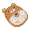Alomejor Music Boxing Machine for Kids, Cartoon Bear Punching Trainer with Sound Effects and Music, Motor Skills Activity Toy for Home Playroom (Brown) view 1