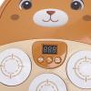 Alomejor Music Boxing Machine for Kids, Cartoon Bear Punching Trainer with Sound Effects and Music, Motor Skills Activity Toy for Home Playroom (Brown) view 3