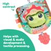 Lamaze Finlees Look Book - Interactive Crinkle Book for Sensory and Developmental Play - Clip on for Stroller, Car Seat or Diaper Bag - High Contrast Touch and Feel Baby Books - Ages 6 Months and Up view 2