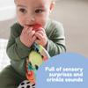 Lamaze Finlees Look Book - Interactive Crinkle Book for Sensory and Developmental Play - Clip on for Stroller, Car Seat or Diaper Bag - High Contrast Touch and Feel Baby Books - Ages 6 Months and Up view 3