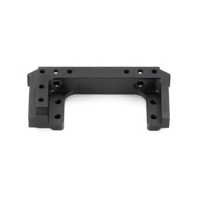 BOQEXSS for Cherokee for Wrangler for Axial for SCX10 90047 90046 1/10 Metal CMS Servo Relocation Front Bumper Mount Upgrade Parts Rc Bumpers(Black)
