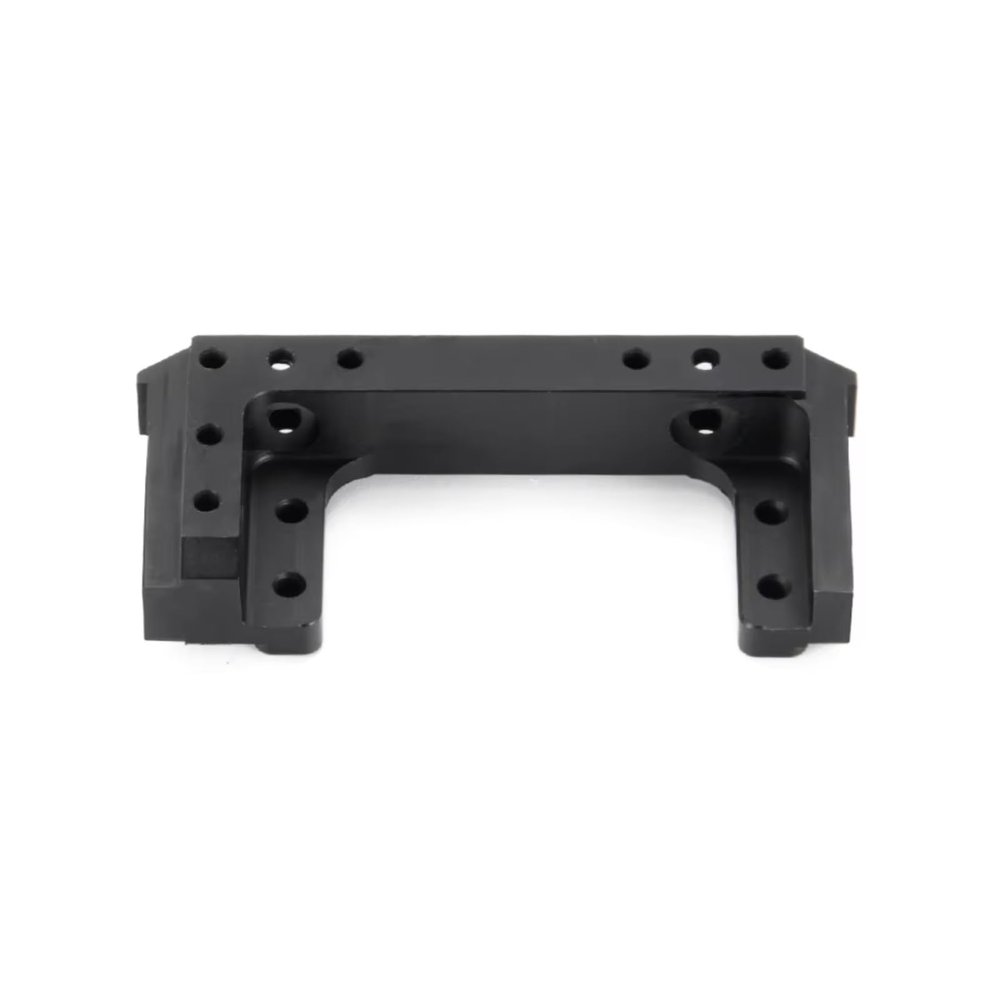 BOQEXSS for Cherokee for Wrangler for Axial for SCX10 90047 90046 1/10 Metal CMS Servo Relocation Front Bumper Mount Upgrade Parts Rc Bumpers(Black)