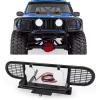 BOQEXSS for Defender for TRX4 4WD D90 D110 1/10 RC Crawler Car Metal for Camel Trophy Front Bumper with Light Upgrade Parts Rc Bumpers view 4