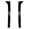 2pcs Gloss Black ABS Car Rear Window Spoiler Side Wing Trim Cover For Skoda Superb 2008-2015 view 3