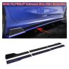 3PCS 78.7/86.6 Universal Side Skirt Extension Splitter Spoiler Kit Compatible for Audi SLINE A5 S5 RS5 B8 2008-2011 Apron Lip Winglet(86.6in Black Blue) view 2
