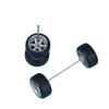1:64 Wheels for Hotw-Heels with Rubber Tire Model Model Car Modified Parts Racing Vehicle 4Colors(Silver) view 1