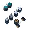 1:64 Wheels for Hotw-Heels with Rubber Tire Model Model Car Modified Parts Racing Vehicle 4Colors(Silver) view 2