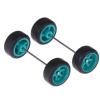 1:64 Wheels for Hotw-Heels with Rubber Tire Model Model Car Modified Parts Racing Vehicle 4Colors(Silver) view 4
