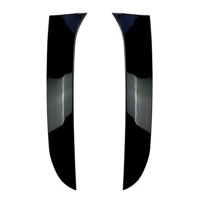 1 Pair Car ABS Rear Window Side Canard Spoiler Splitter Trim Cover For VW Golf 6 MK6 Variant Wagon Glossy Black