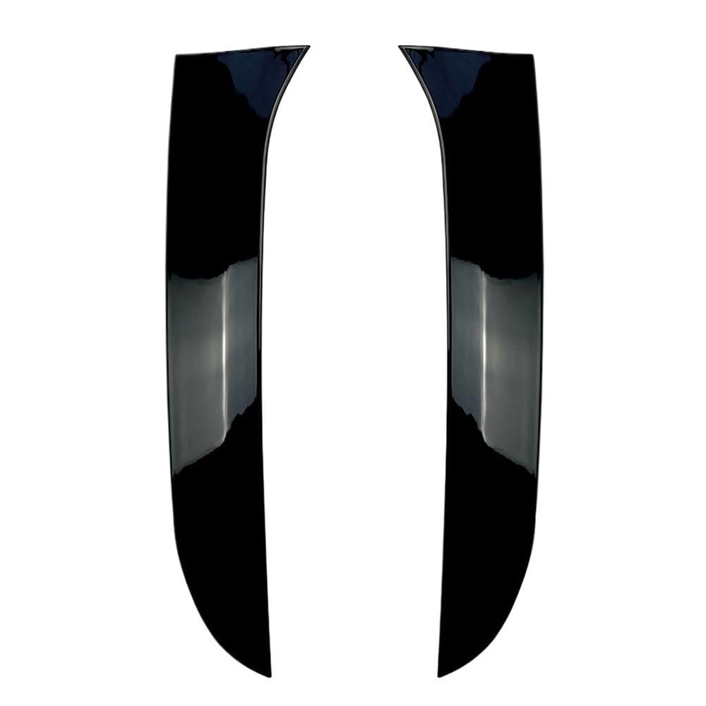 1 Pair Car ABS Rear Window Side Canard Spoiler Splitter Trim Cover For VW Golf 6 MK6 Variant Wagon Glossy Black