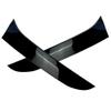 1 Pair Car ABS Rear Window Side Canard Spoiler Splitter Trim Cover For VW Golf 6 MK6 Variant Wagon Glossy Black view 3