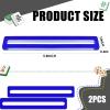 2Pcs Mahjong Line Finder, Mahjong Card Line Guide Bright Acrylic Mahjong Line Reader Tracker Ruler Marker Strips Mahjong Rules Helper Mahjong Accessories Mah Jongg Gifts for Beginner PlayersBlue) view 2