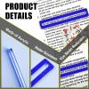 2Pcs Mahjong Line Finder, Mahjong Card Line Guide Bright Acrylic Mahjong Line Reader Tracker Ruler Marker Strips Mahjong Rules Helper Mahjong Accessories Mah Jongg Gifts for Beginner PlayersBlue) view 3