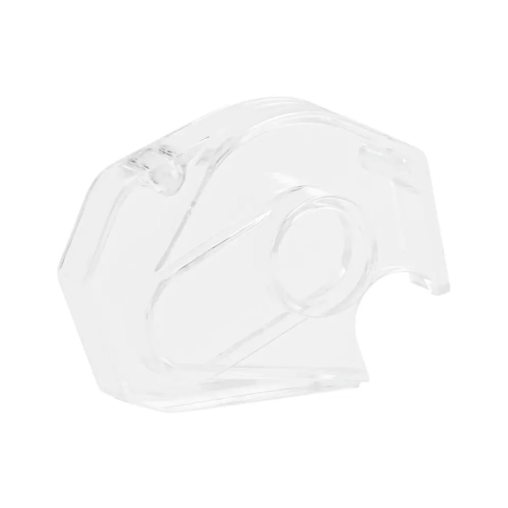 50T 050 Brushed Motor Aluminum Acrylic Transmission Upgrade Part Compatible with 1 24 Scale RC Crawler SCX24(Transmission Cover)