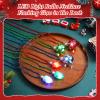 Sasylvia 100 Pcs Light up Christmas Bulb Necklace on Mardi Gras Beads, LED Light Bulbs Necklaces Flashing Glow in the Dark Necklaces Holiday Necklace for Christmas Party Accessory Stocking Stuffers view 2