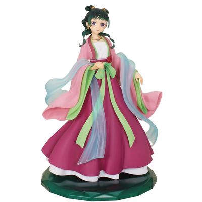 MABAIUDE Maomao Figure Anime Maomao Statue, 20cm Pink Hanfu Styling Mao Mao Figure People Collectibles Model Cartoon Figurine Desktop Decoration Gifts for Fans