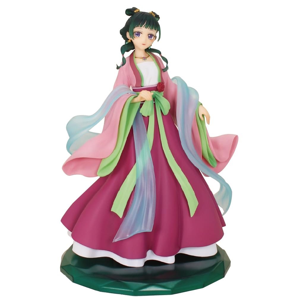 MABAIUDE Maomao Figure Anime Maomao Statue, 20cm Pink Hanfu Styling Mao Mao Figure People Collectibles Model Cartoon Figurine Desktop Decoration Gifts for Fans