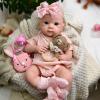 19 Inch Realistic Reborn Baby Doll Girl - 8lb Full Solid Silicone Body, Lifelike Newborn with Big Eyes, Anatomically Correct Toddler Doll Collector Item view 1