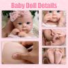 19 Inch Realistic Reborn Baby Doll Girl - 8lb Full Solid Silicone Body, Lifelike Newborn with Big Eyes, Anatomically Correct Toddler Doll Collector Item view 4