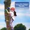 110FT Zip Line Kit for Kids & Adults, Up to 360 lbs - Updated Removable Trolley, Thickened Seat, Safety Harness, Spring Brake - Backyard Outdoor Zipline with Tree Climbers, Christmas Birthday Gift view 2