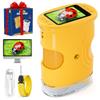 1000X Handheld Microscope for Kids, Temodu 4K 2.0" Screen Educational Science Kit Digital Microscope, Rechargeable Mini Pocket Microscope, Used as a Birthday, Ages 3+ view 1