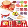Christmas Advent Calendar Gifts for Kids, Commodum Kids Wooden Play Cooking Set, Pretend Play Kitchen Accessories Toys, 24 Days Countdown Xmas Surprise Holiday Toddlers Girls Gifts Ages 3+ view 1
