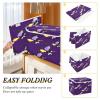 Kigai Halloween Witch Storage Boxes with Lid & Handles Collapsible Stackable Storage Bins Decorative Fabric Closet Organizer Baby Basket for Bedroom Nursery Living Room Office view 4