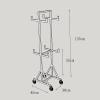 4-Wheel Sports Equipment Hurdle Storage Cart, Portable Hurdle Racks Transportation Trolley, Track and Field Equipment Transport Vehicle, Commercial Race Hurdle Carrier Carts(White) view 2