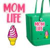 Charms for Bogg Bag, Decorative Rubber Charms for Beach Tote Bags, Personalized Insert Accessories for Simply Southern and Bogg Bags (mom life+frozen yogurt) view 1
