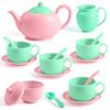 JOYIN 18PCS Pretend Tea Party Set, Plastic Tea Set, Mini Kitchen for Kids, Gifts for Toddler Boys Girls Ages 3 4 5 6 Years Old, Easter Birthday Gifts view 1