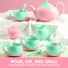 JOYIN 18PCS Pretend Tea Party Set, Plastic Tea Set, Mini Kitchen for Kids, Gifts for Toddler Boys Girls Ages 3 4 5 6 Years Old, Easter Birthday Gifts view 2