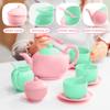 JOYIN 18PCS Pretend Tea Party Set, Plastic Tea Set, Mini Kitchen for Kids, Gifts for Toddler Boys Girls Ages 3 4 5 6 Years Old, Easter Birthday Gifts view 4
