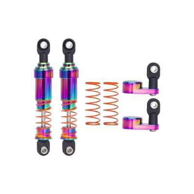 Rc Car Parts for SCX10 for TRX4 for Capra for LCG for Cheater for Rigs VS4-10 Big Bore Oil Filled Shock Absorber Offset Shock Cap 1/10 RC Crawler Parts(75mm)