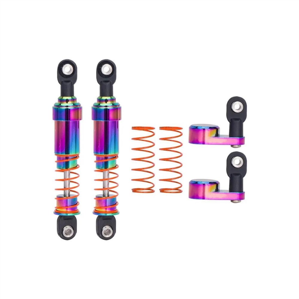Rc Car Parts for SCX10 for TRX4 for Capra for LCG for Cheater for Rigs VS4-10 Big Bore Oil Filled Shock Absorber Offset Shock Cap 1/10 RC Crawler Parts(75mm)