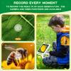 4.0" Microscope for Kids, 2025 New Upgraded 1600X Handheld Digital 3-in-1 Microscope with Slides, Portable STEM Toy Kit, Educational Gift for Ages 8-12, 32GB TF Card Included, Green view 3