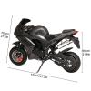 feneihe 50cc 4-Stroke Pocket Rocket Motorcycle, 1.8L Gas Tank Kids Dirt Bike,Dirt Bikes for Kids 8-14, Gas Pocket Motorbike with Front Rear Disc Brakes, Realistic Racing Max Speed 25MPH Max Load 440 view 2