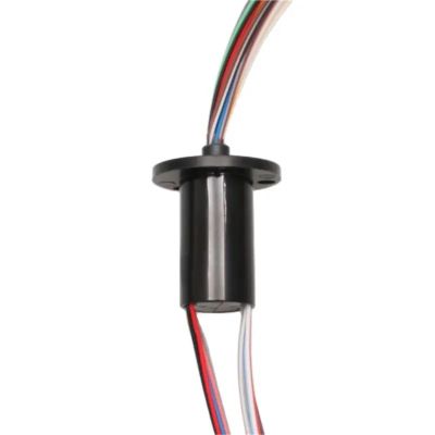 1pc 2/4/6/8/12/18 Channel Micro Rotate Slip Ring 2A Diameter 12.5mm for RC Excavator Model DIY PTZ Gimbal Electric Collector Rings(Dia.12.5mm 18CH 2A)