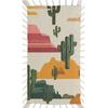 Xosoxruk Baby Crib Sheet Graffiti Cactus Fitted Sheet for Boys Girls Microfiber Cradle Sheets Breathable Crib Cover Fit for Standard Mattress 52 x 28 in view 1