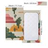 Xosoxruk Baby Crib Sheet Graffiti Cactus Fitted Sheet for Boys Girls Microfiber Cradle Sheets Breathable Crib Cover Fit for Standard Mattress 52 x 28 in view 2