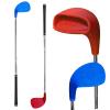 2 Pack Bucket Golf Clubs - 1 Red & 1 Blue, 5x 3.5 Oversize Heads and 36 Lightweight Carbon Shaft, Park & Outdoor Fun, Suitable for Adults & Leisure Play view 1