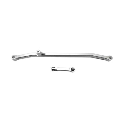 RC Car Parts Accessories for Losi for LMT for Monster 1/8 RC Trucks Upgrade Part Steering Link Rod RC Car Part Stronger Steering Linkage Tie Rod Modified Parts(Silver)